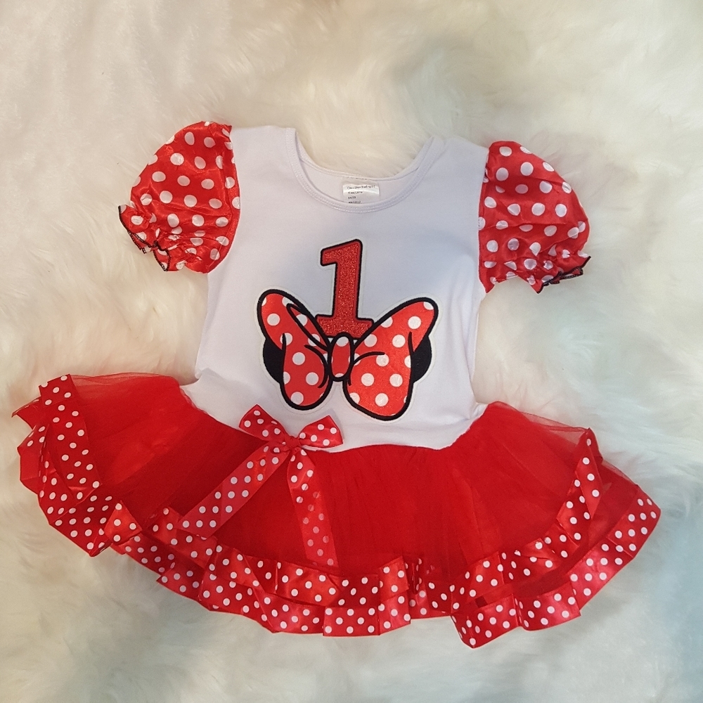 Minnie Mouse 1st Birthday Dress